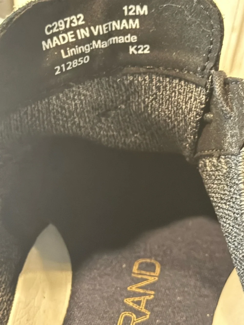 Size 12 Cole Haan - Men's Casual Knit Lace-Up Shoes - Charcoal Gray - Picture 8 of 8